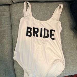 Bride baywatch one piece - bachelorette, honeymoon